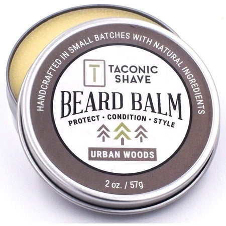 Taconic Shave All-Natural Beard Balm - Urban Woods Scent - 2 Ounce Size