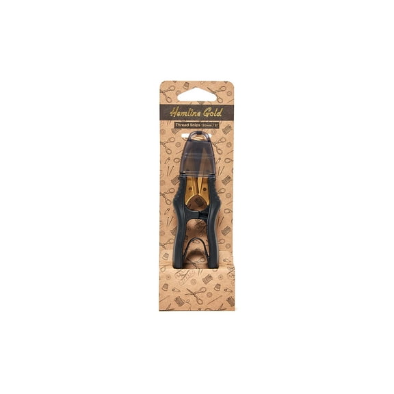 Tacony Hemline Gold Thread Snips 5" Black