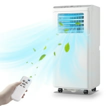 Tacool Portable Air Conditioner, 8000 BTU Portable AC Cools 250Sq.ft, Built-in Dehumidifier & Fan Mode, White