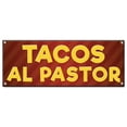 thumbnail image 1 of Tacos Al Pastor | 36" X 96" Banner | Heavy Duty 13oz. Outdoor Vinyl Single Sided With Grommets | Made in The USA, 1 of 4