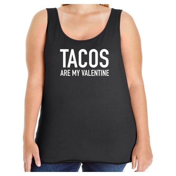 Tacos Are My Valentine Womens Tank Top