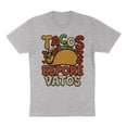 thumbnail image 1 of Tacos Before Vatos Shirt Unisex X-Large Grey, 1 of 5
