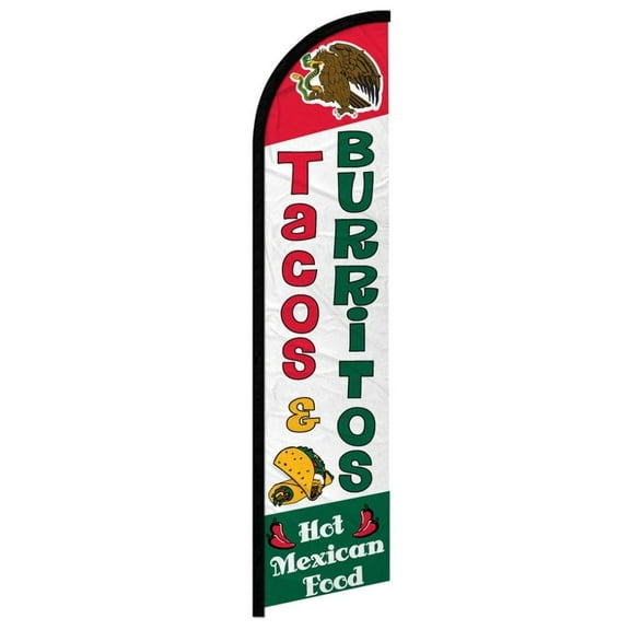 Tacos & Burritos Windless Banner Flag