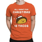 Tacos For Christmas T-Shirt Men -Smartprints Designs, Male Large