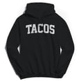thumbnail image 1 of Tacos Graphic Black Men's Cotton Pullover Hoodie, 1 of 1