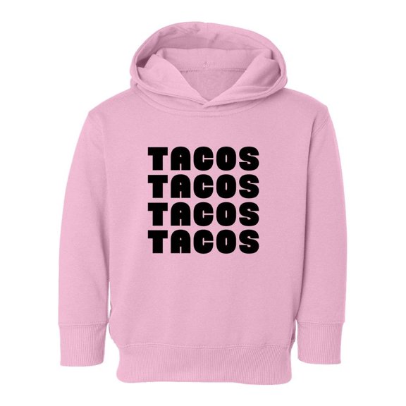Tacos Love Hoodie Toddler -Smartprints Designs,  4 Toddler