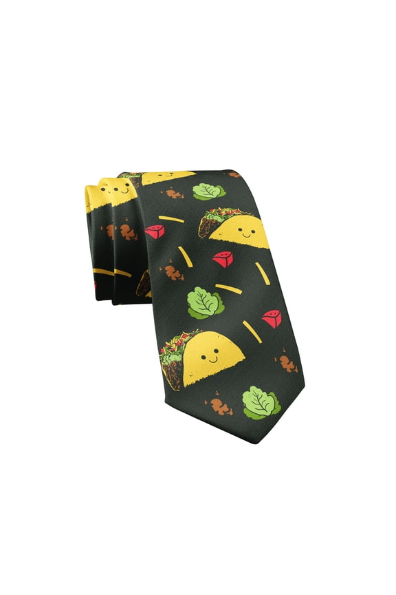 Tacos Necktie Funny Mens Ties Novelty Neckties for Men Taco Tie Hilarious Ties for Guys