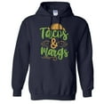 thumbnail image 1 of Tacos and Margs Hoodie Sweatshirt Unisex 4X-Large Navy, 1 of 5
