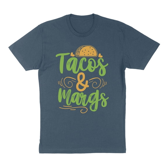 Tacos and Margs Shirt Unisex Large Indigo Blue
