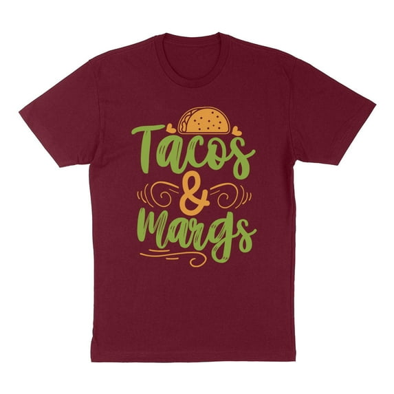 Tacos and Margs Shirt Unisex X-Large Maroon