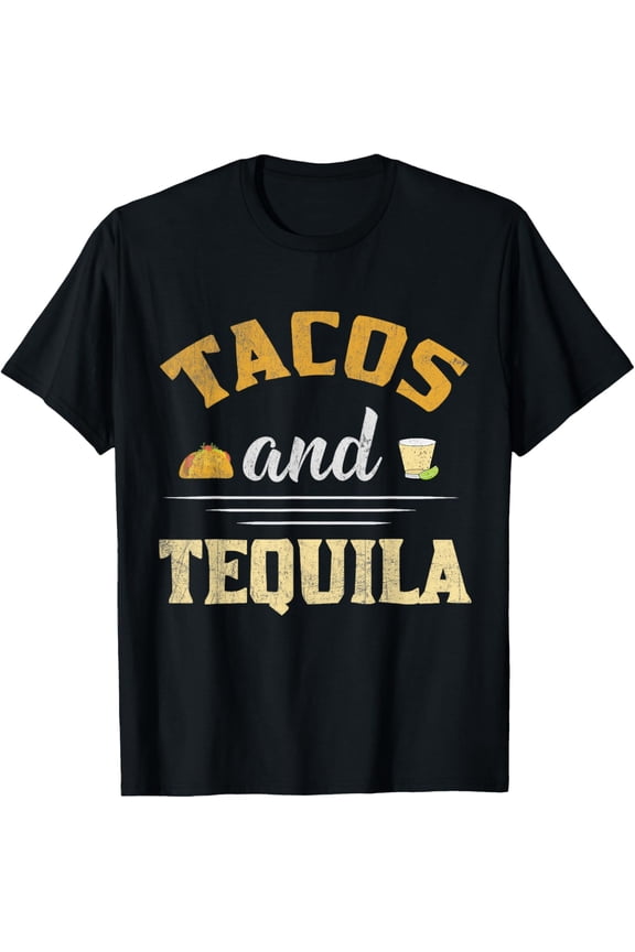 Tacos and Tequila Funny Graphic T-Shirt