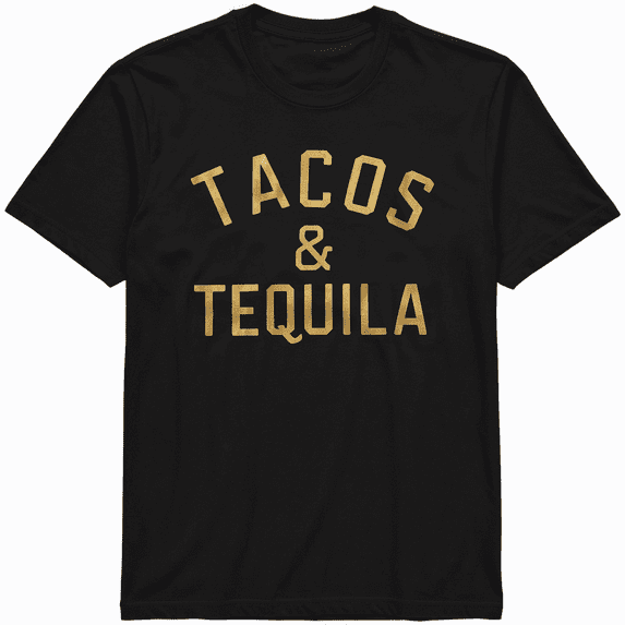 Tacos and Tequila Graphic Tee Shirt for Taco Lover