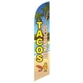 thumbnail image 1 of Tacos de Mariscos Advertising Feather Flag Banner Swooper, Replacement Flag Only, 1 of 2