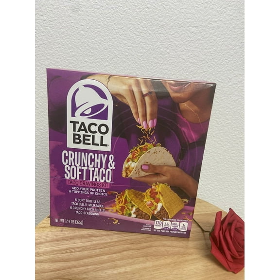 Tacos in box Taco Bell Crunchy & Soft Taco