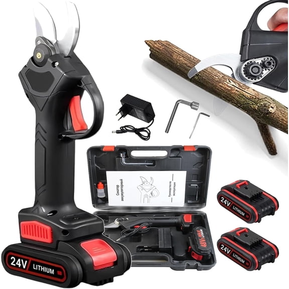 Tacsaw Power Shears, Portable SK5 Blades Ultra-Sharp Electric Cutting 1.4" Diameter Cordless Pruner for Branches Precise, Fast and Efficient Cutting