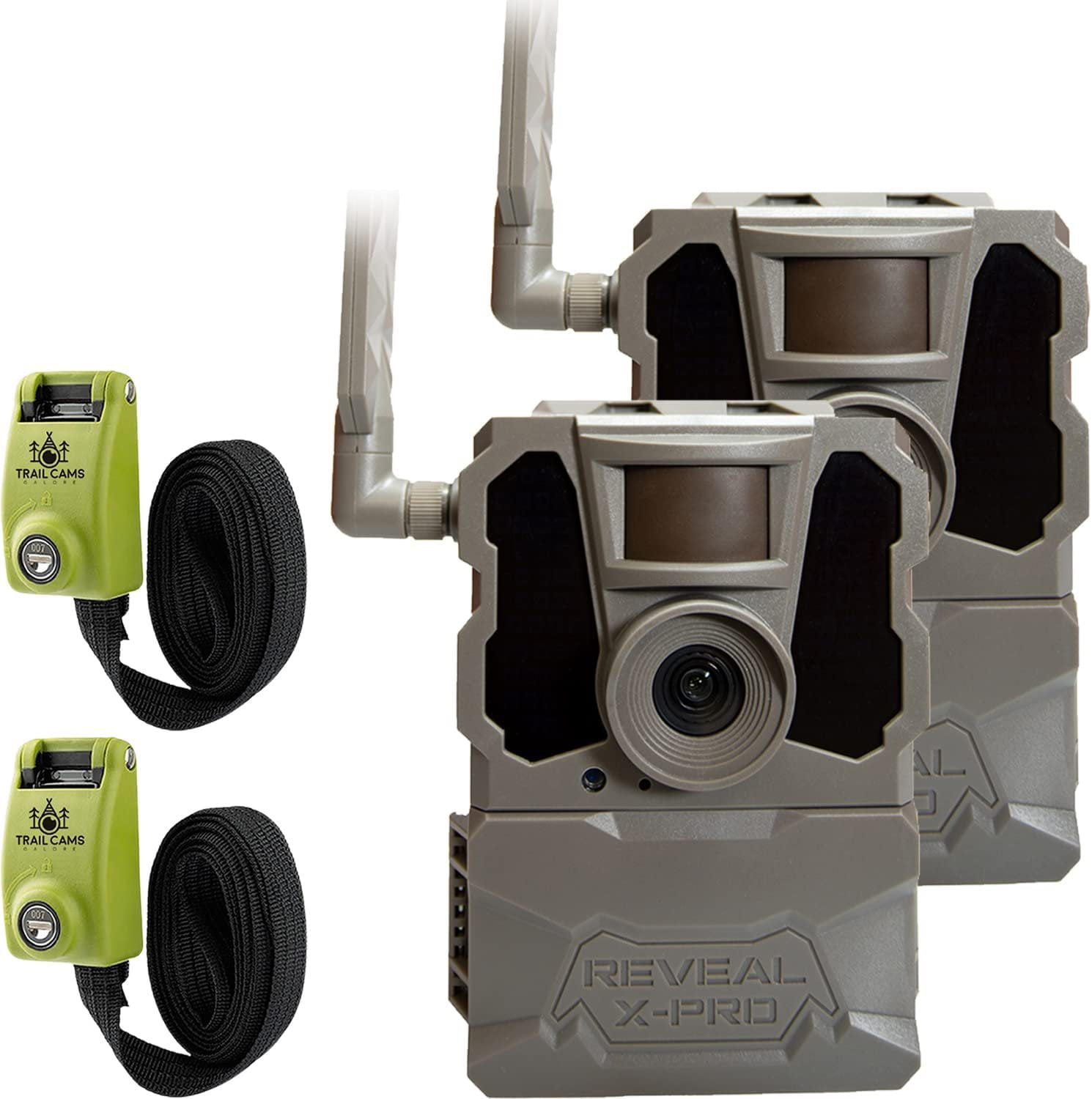 Tactacam Reveal X PRO Cellular Trail Camera 2 PK NO Glow Integrated GPS Tracking HD Photo and Video