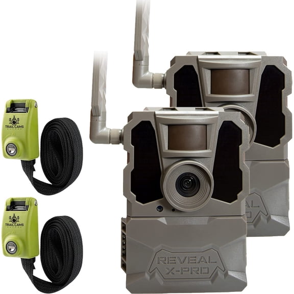 Tactacam Reveal X PRO Cellular Trail Camera 2 PK NO Glow Integrated GPS Tracking HD Photo and Video