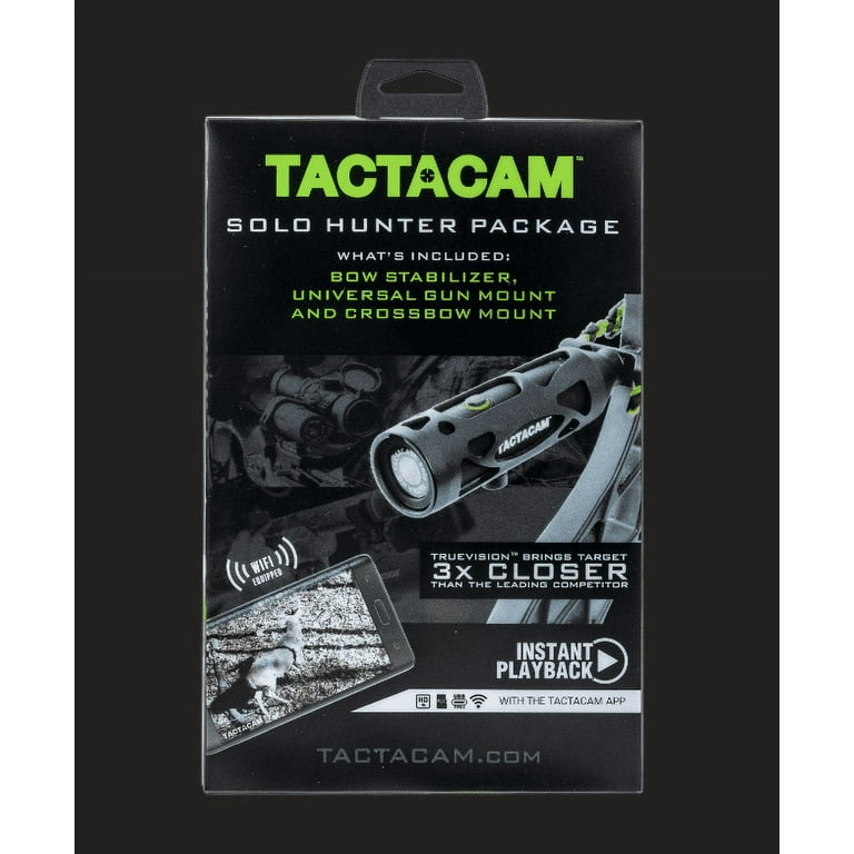 Tactacam Solo WiFi Hunting Action Camera, New Hunter Package, 3x