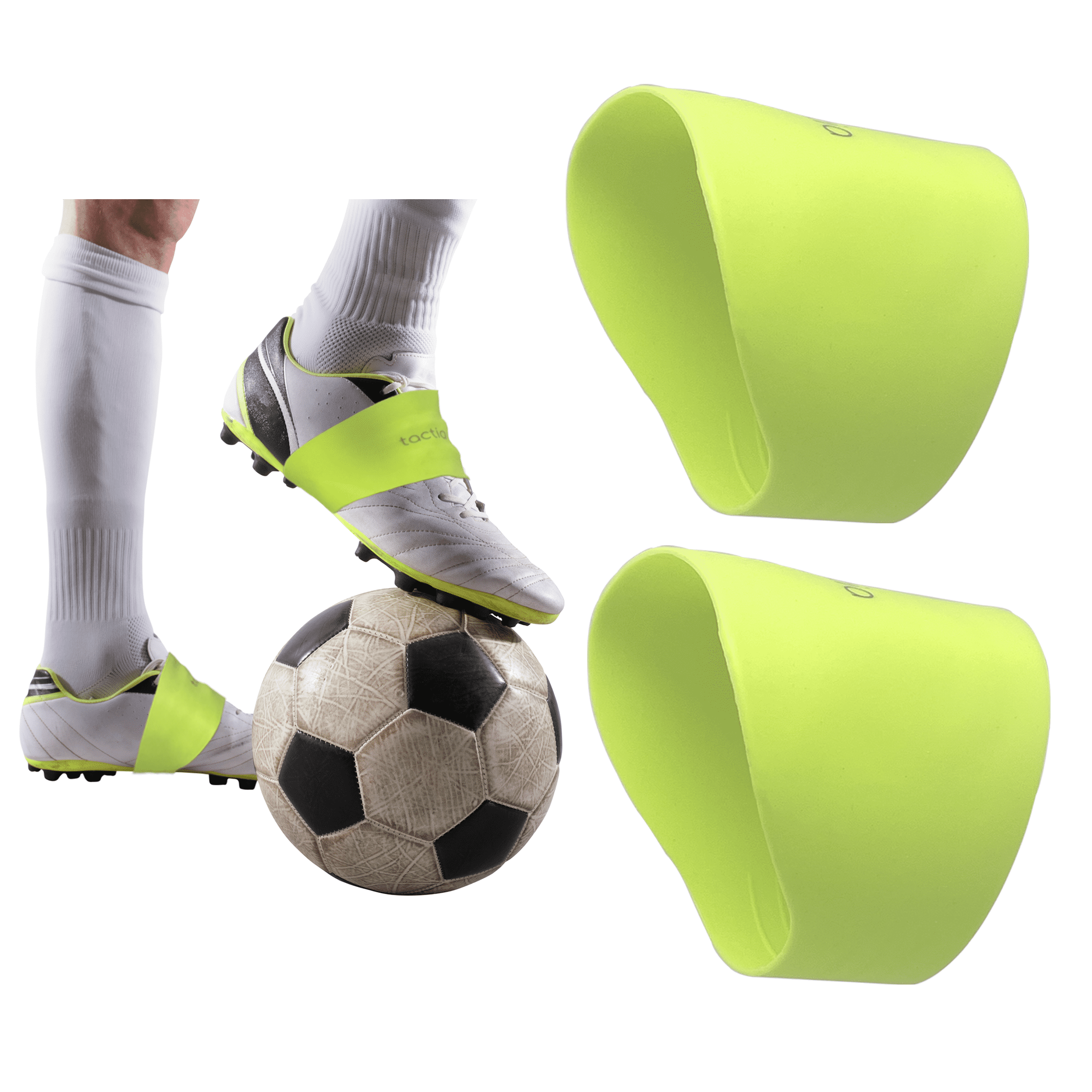 Tactia Youth Lace Bands for Soccer Cleats Shoe Lace Cover Green