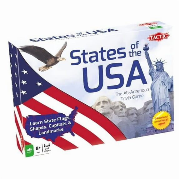 Tactic Toys 53281 States Of The Usa Trivia - Ages 8 And Up