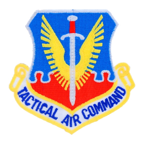 Tactical Air Command, TAC, Embroidered Iron-On Patch, 3" PAT-0125