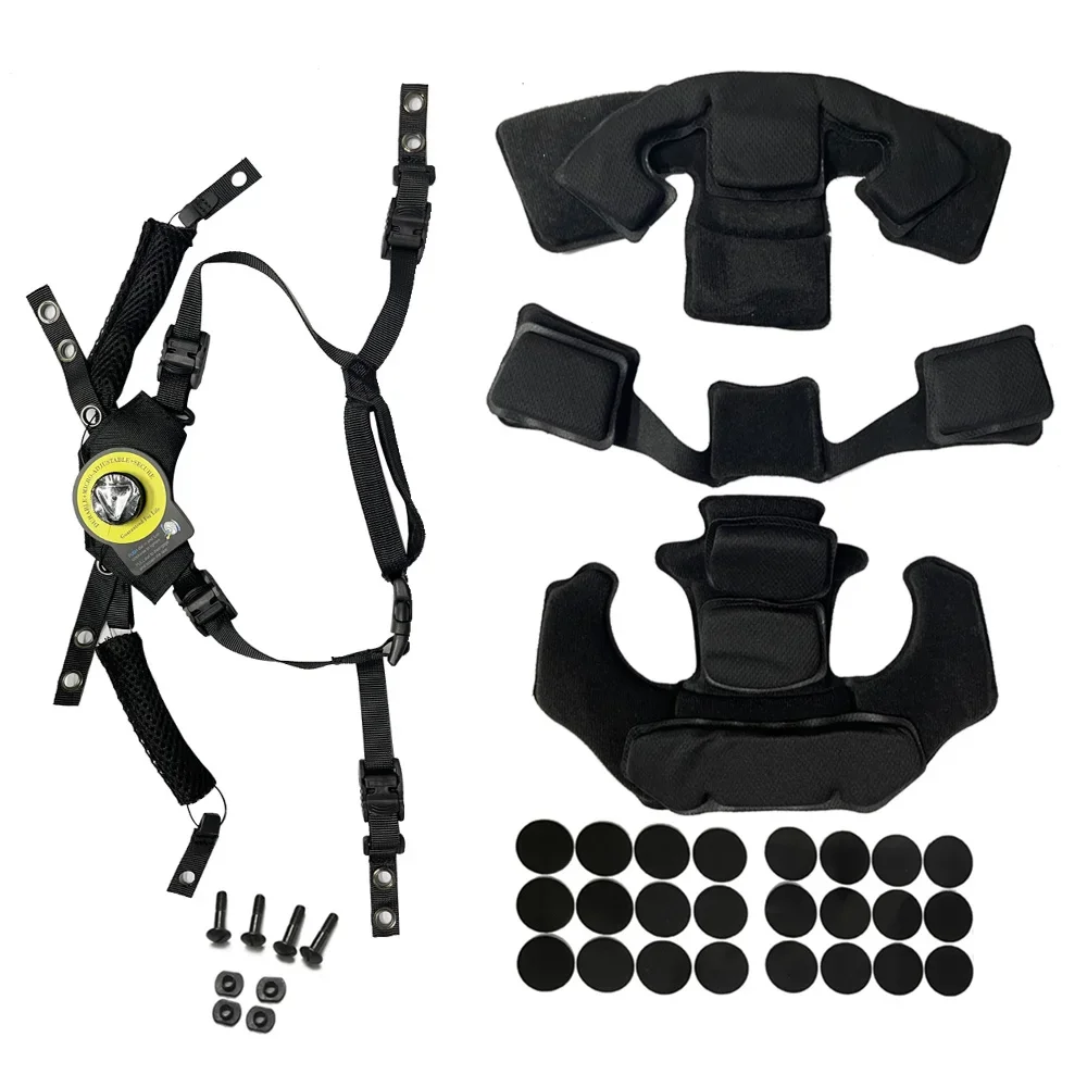 Tactical Airsoft Paintball Helmet Suspension System Protective Pads ...