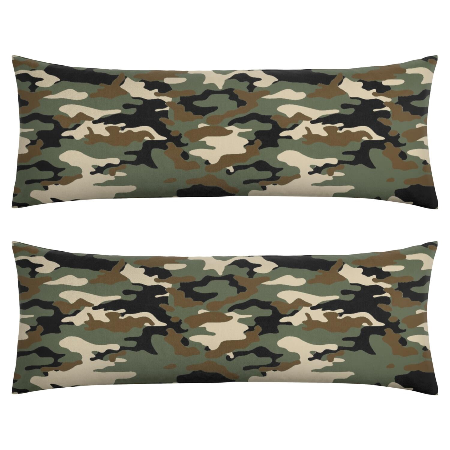 Tactical Army Camouflage Body Pillow Cover 20x54 - Hunting Camo