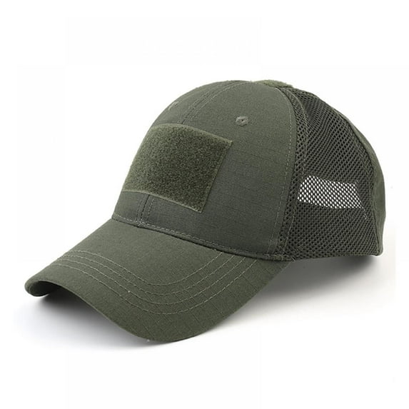 Tactical Army Cap Outdoor Sport Snapback Stripe Military Cap Camouflage Hat Simplicity Army Camo Hunting Mesh Cap