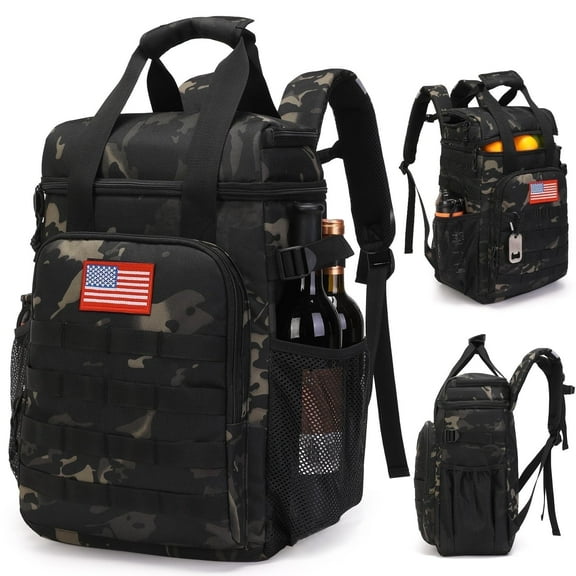 Backpack Cooler,Lunch Backpack for Men Work with Handle，Soft Cooler Bag Insulated Waterproof Leak Proof