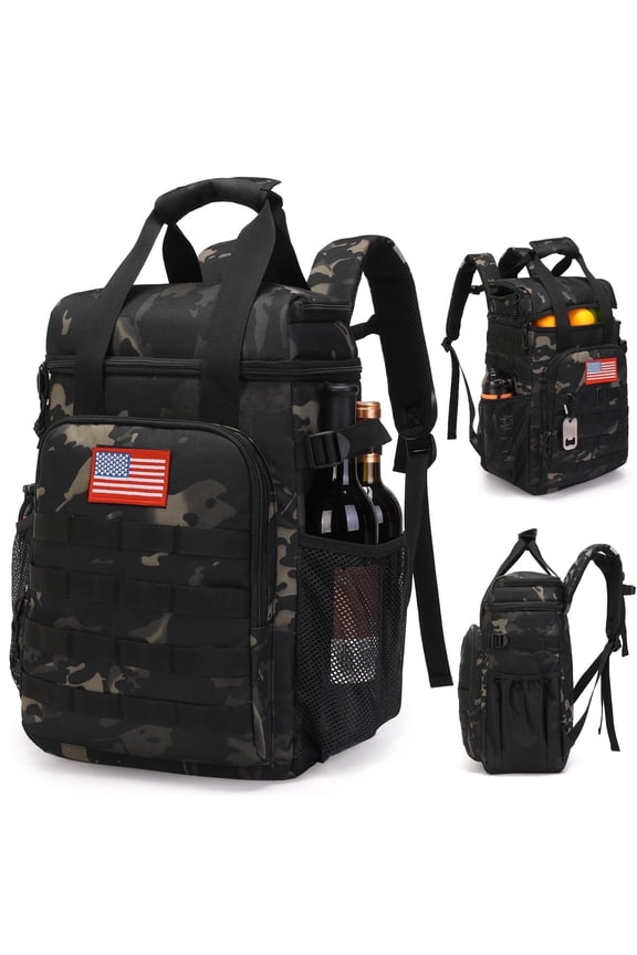 Backpack Cooler,Lunch Backpack for Men Work with Handle,Soft Cooler Bag Insulated Waterproof Leak Proof