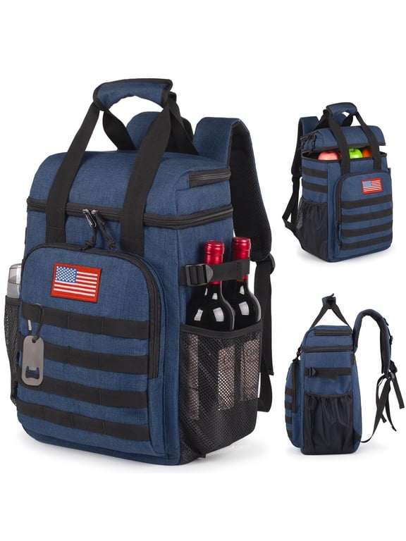 Backpack Cooler,Lunch Backpack for Men Adults Work with Handle,Soft Cooler Backpack Insulated Waterproof Leak Proof