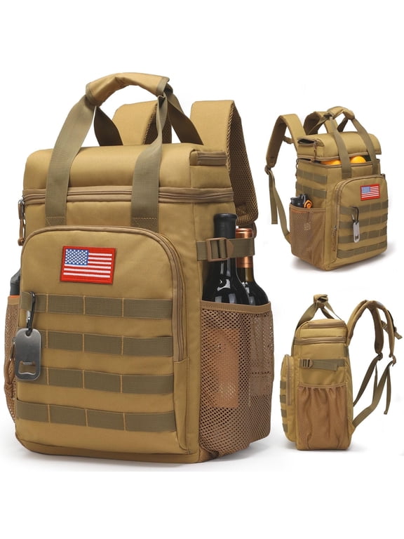 Backpack Cooler,Lunch Backpack for Men Adults Work with Handle,Soft Cooler Backpack Insulated Waterproof Leak Proof