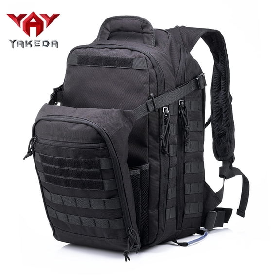 Tactical Backpack Outdoor Sports Camouflage Backpack Hiking Backpack,Black