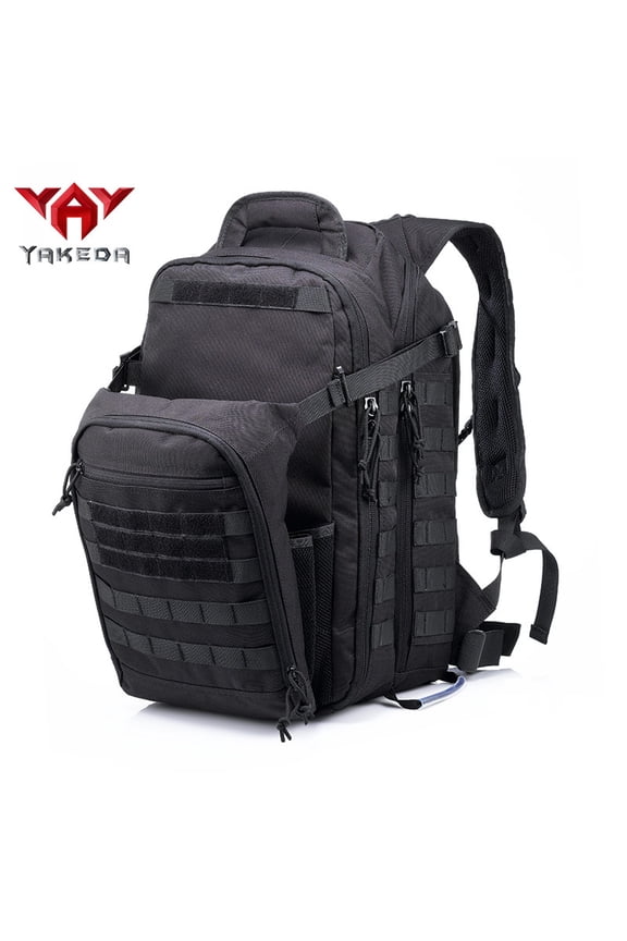 Tactical Backpack Outdoor Sports Camouflage Backpack Hiking Backpack,Black