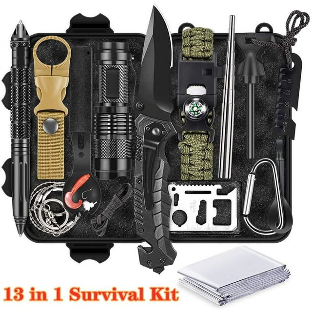 Tactical Backpack Survival Gear Kit Camping Axe Emergency Outdoor EDC