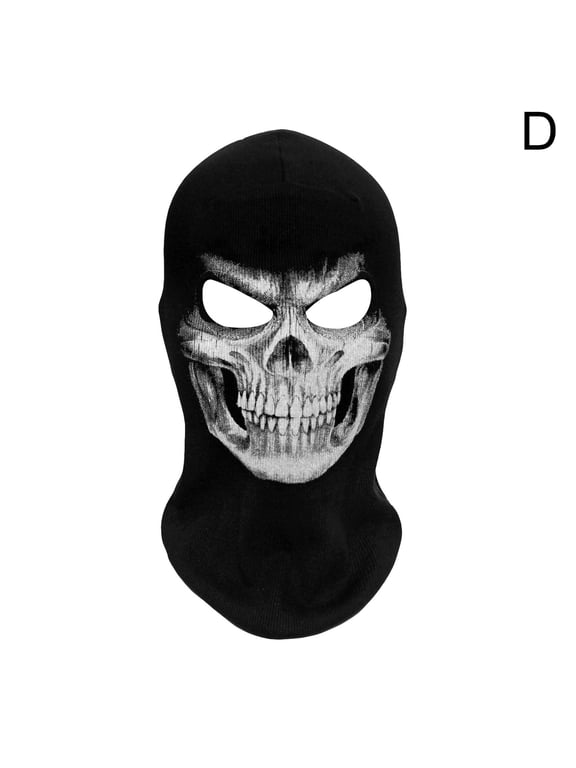 Skeleton Ghost Skull Full Face-Mask Windproof Ski Halloween U5F5