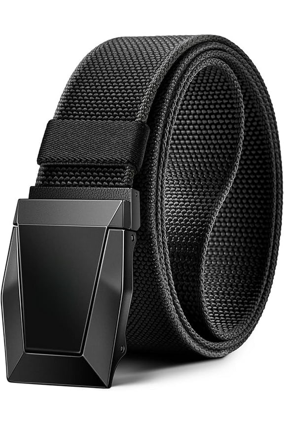 Tactical Belt for Men, Men Stretch Nylon Web Gift Belt 1.5"-Hiking Rigger Military Work-Quick Release