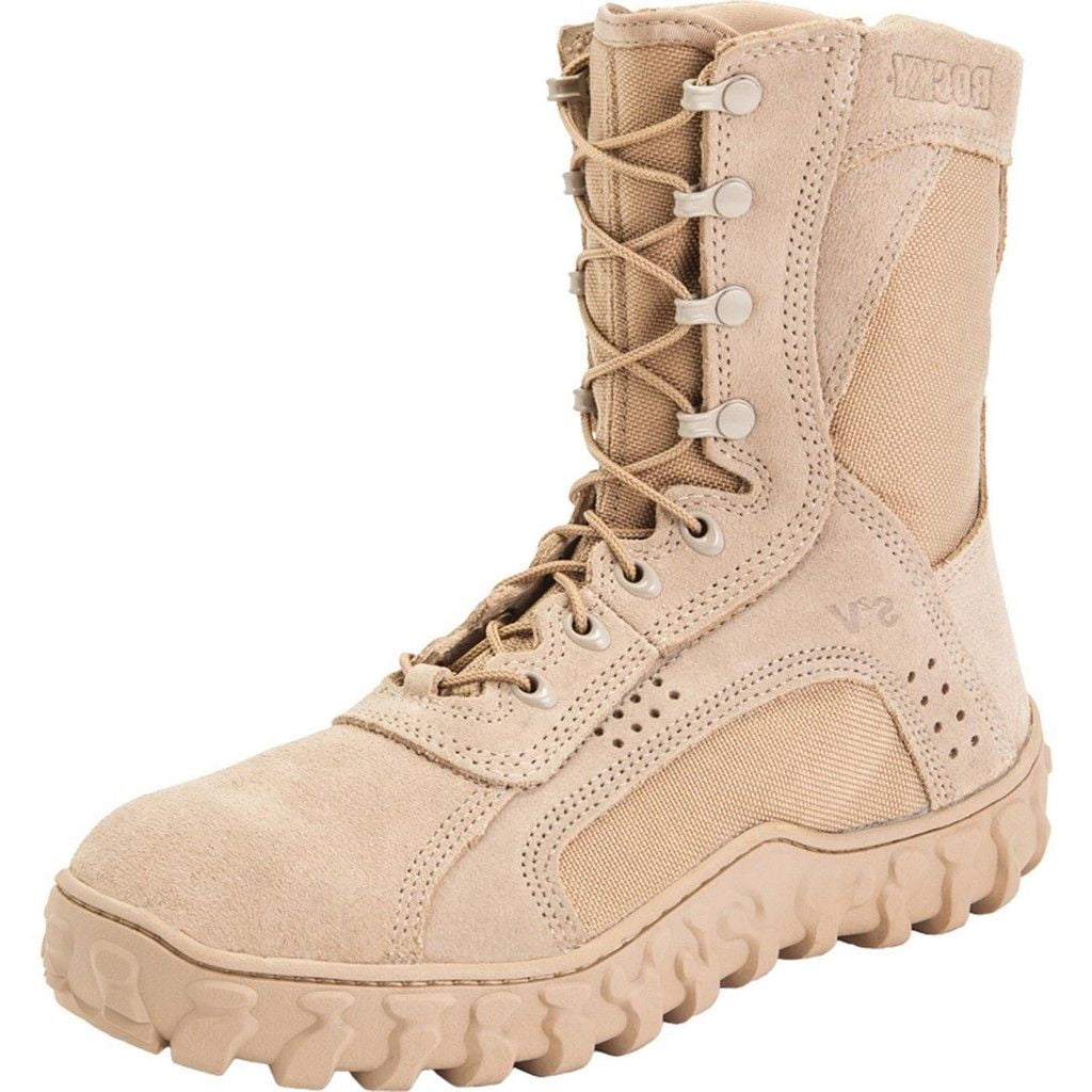Men\'s Tactical Desert Boots - Tan Steel Toed Marine Corps Boots Danner - Marine Expeditionary Boot Mojave Hot main image 4