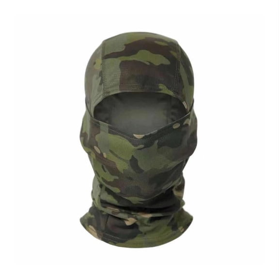 Tactical Camouflage Balaclava Mask - UV Protection Neck Gaiter, Breathable Polyester Full Hood Cover for Motorcycle Cycling Hunting