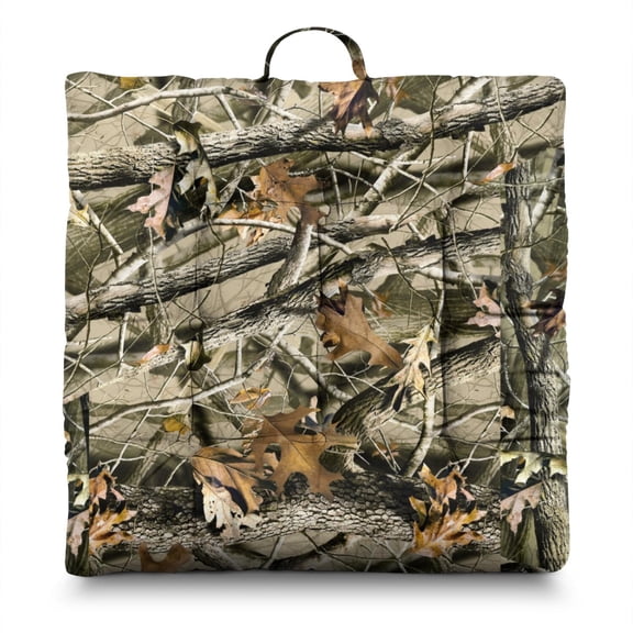 Tactical Camouflage Floor Pillow - Oversized 24" Square Zabuton Cushion for Meditation, Hunting & Military Enthusiasts, Woodland/Desert Camo, Soft & Skin-Friendly Fabric