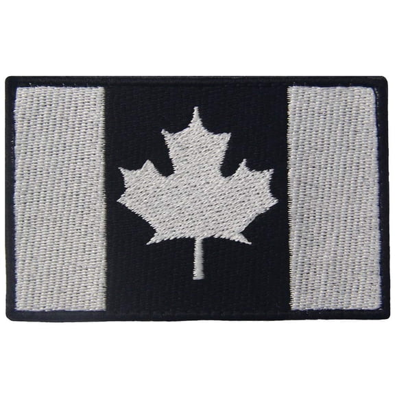 Tactical Canada Flag Patch Embroidered Morale Applique Fastener Hook And Loop Emblem
