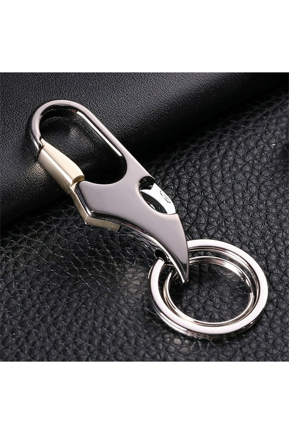 Tactical Carabiner Key Chain, Auto Car Key Holder & Durable Design for Everyday Carry, Multi-Functional Key Ring with Bottle Opener