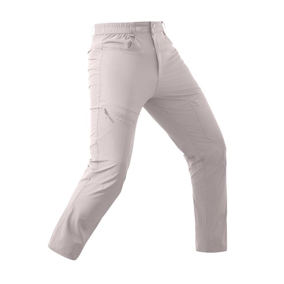Tactical Cargo Pants For Men Multi-Pocket Ripstop Hiking Outdoors Work Pants Beige M