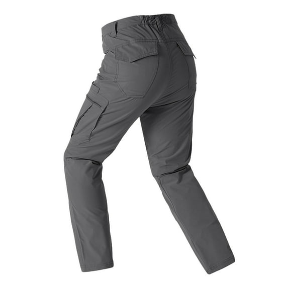 Tactical Cargo Pants for Men – Relaxed Fit Outdoor Sports Men's Straight Loose Hiking Casual Work With Multiple Pockets Elastic Waist Comfortable For Spring Summer Daily Wear