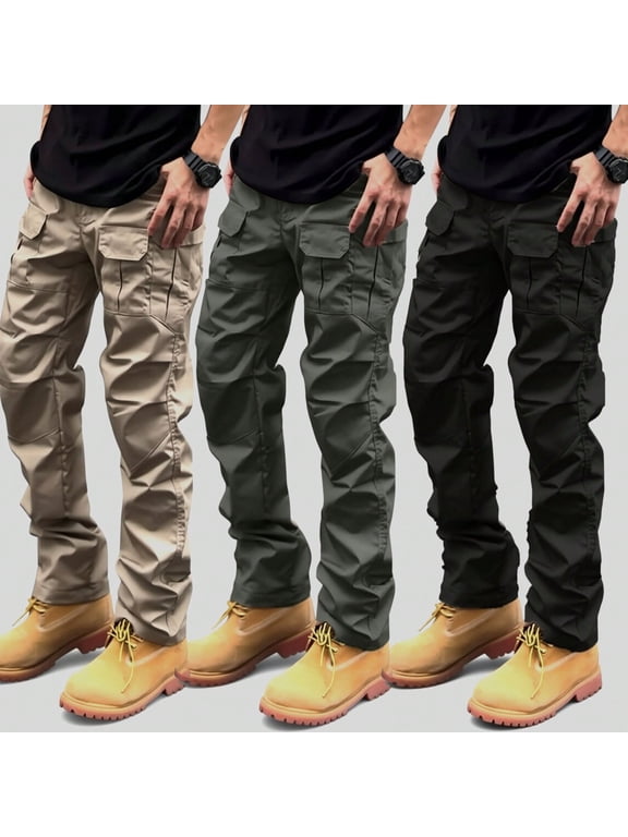Tactical Cargo Pants for Men Water Proof Carpenter Jeans Fishing Outdoor Cargo Sweats Rain Pant Stretch Cargo Joggers Breathable Construction Work Pants