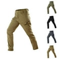thumbnail image 1 of Tactical Cargo Pants for Men 2025 Fall Winter Outdoor Lined Waterproof Combat Military Pants Mens Trousers, 1 of 3