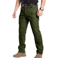 thumbnail image 1 of Tactical Cargo Pants for Men Outdoor Waterproof Quick Dry Hiking Pants Baggy Ripstop Work Multi Pocket Overalls Pant Green L, 1 of 7