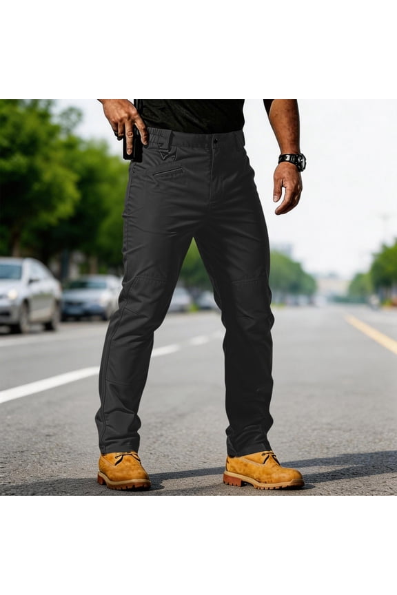 Tactical Cargo Pants for Men Stretch Water Resistant Ripstop Pants Outdoor Lightweight Work Hiking Pant with Pockets