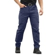 thumbnail image 1 of Tactical Cargo Pants for Men Water Resistant Hiking Work Pants with Multi Pockets Ripstop Construction Pant Big and Tall Size S-3XL Blue, 1 of 9