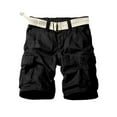 thumbnail image 1 of Tactical Cargo Shorts for Men: Cotton Elastic Waist w/6 Pockets + Quick-Dry Hiking Workout Shorts, 1 of 6